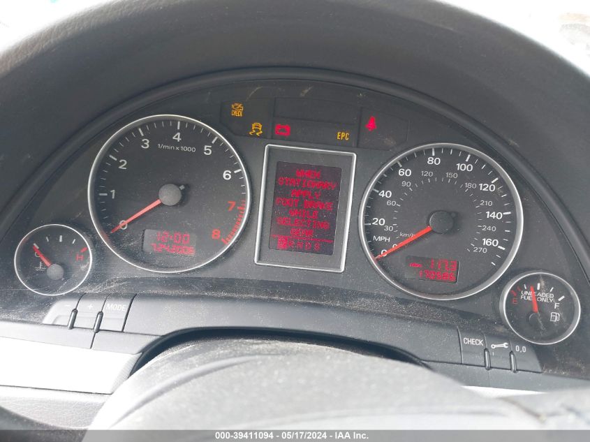 2007 Audi A4 2.0T VIN: WAUDF78E87A133034 Lot: 39411094