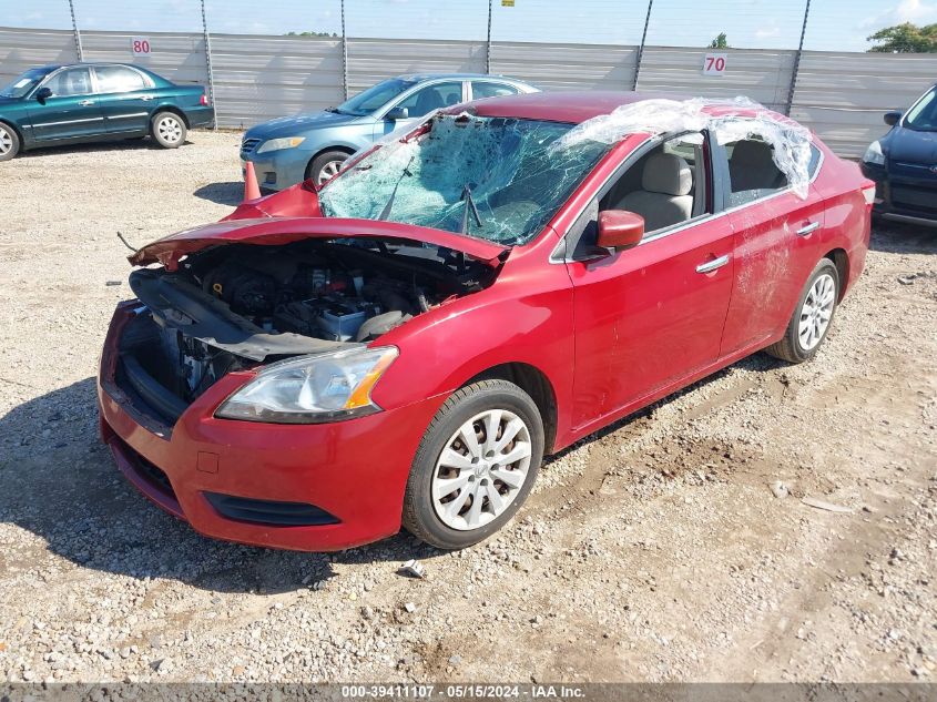 2013 Nissan Sentra S/Sv/Sr/Sl VIN: 3N1AB7APXDL674090 Lot: 39411107