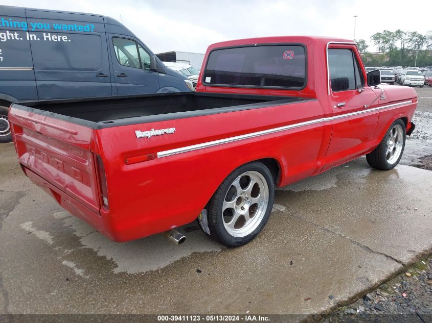 1977 Ford F100 VIN: F10GNY33424 Lot: 39411123