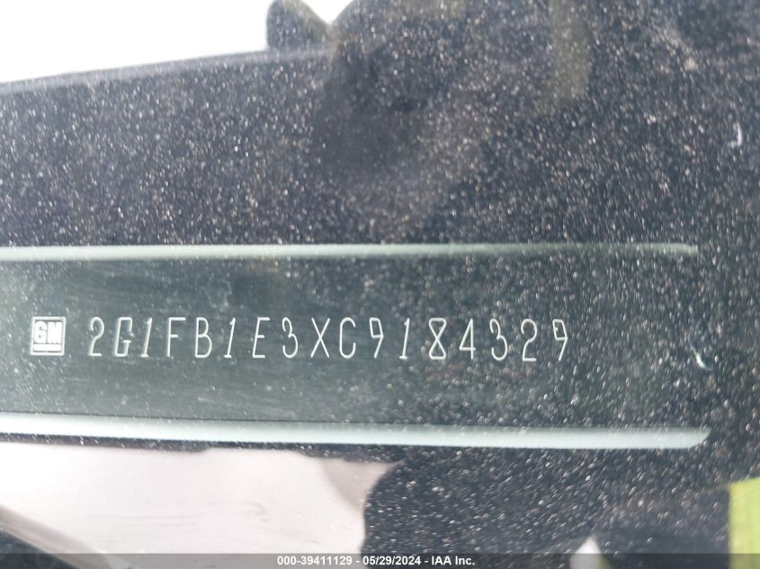 2012 Chevrolet Camaro 1Lt VIN: 2G1FB1E3XC9184329 Lot: 39411129