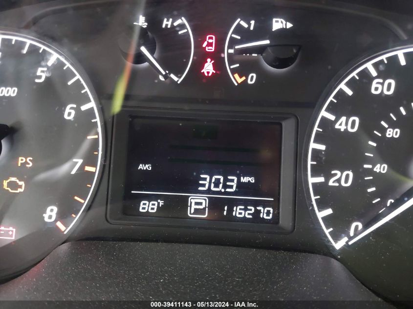 2017 Nissan Sentra S VIN: 3N1AB7AP2HY227875 Lot: 39411143