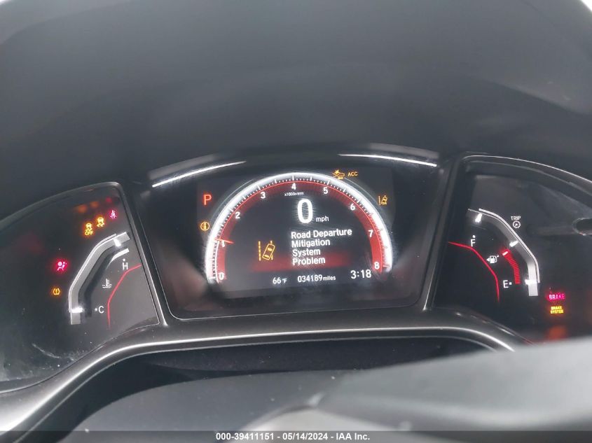 2018 Honda Civic Sport Touring VIN: SHHFK7H91JU240742 Lot: 39411151