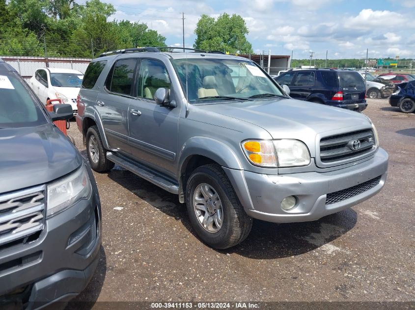 2002 Toyota Sequoia Sr5 V8 VIN: 5TDZT34A12S095896 Lot: 39411153