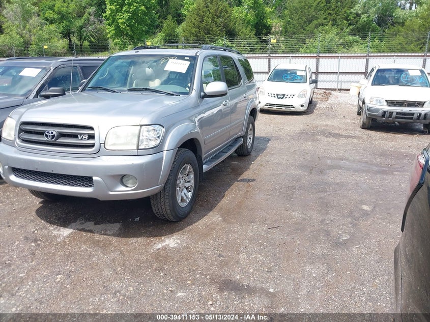 2002 Toyota Sequoia Sr5 V8 VIN: 5TDZT34A12S095896 Lot: 39411153