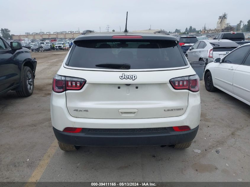 2018 Jeep Compass Limited 4X4 VIN: 3C4NJDCB8JT470529 Lot: 39411165