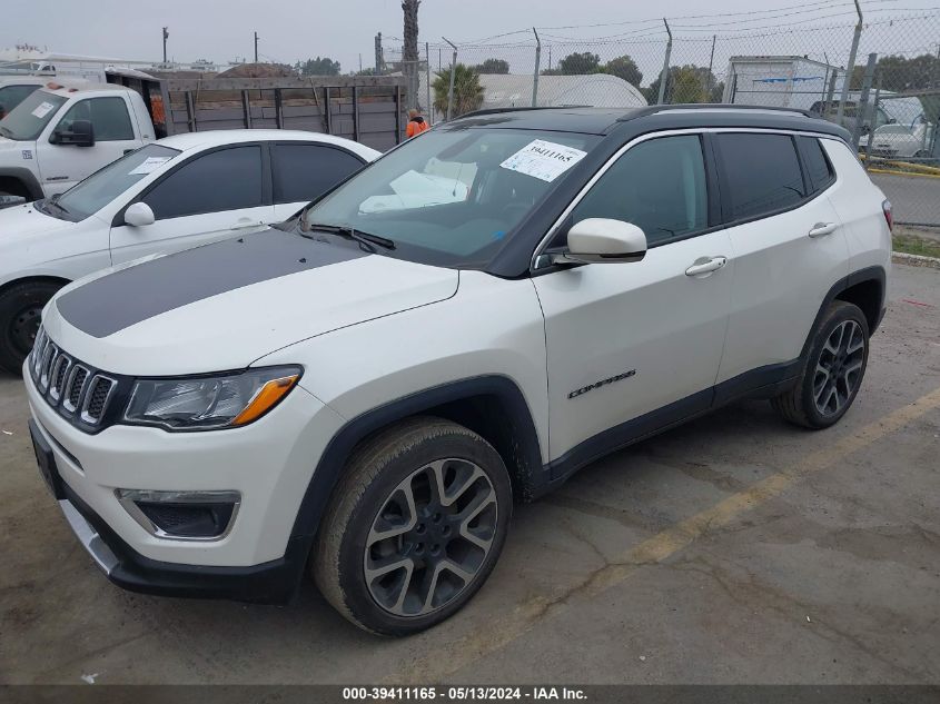 2018 Jeep Compass Limited 4X4 VIN: 3C4NJDCB8JT470529 Lot: 39411165