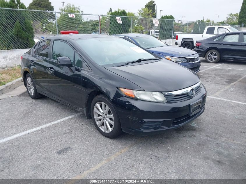 2012 Honda Civic Ex VIN: 19XFB2F88CE341672 Lot: 39411177