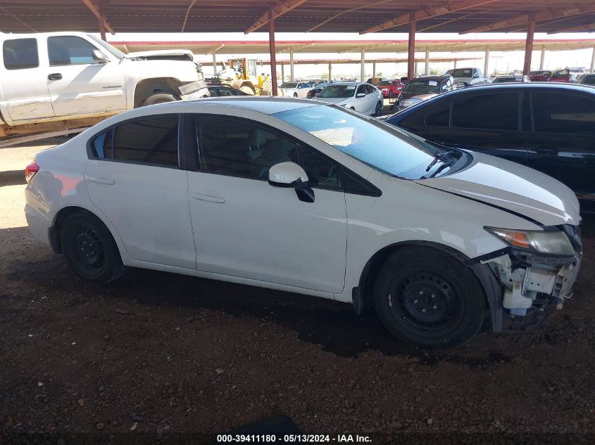 2013 Honda Civic Lx VIN: 2HGFB2F53DH522059 Lot: 39411180