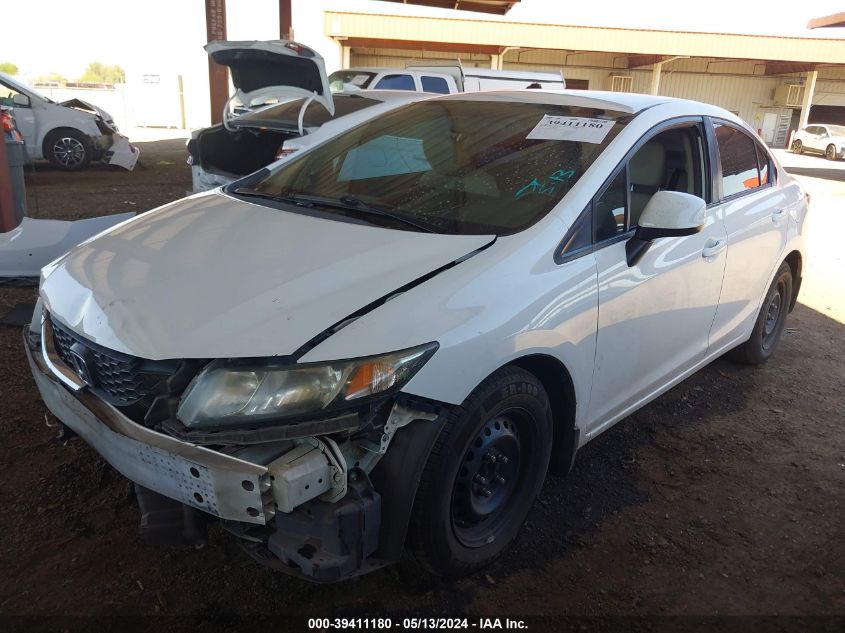 2013 Honda Civic Lx VIN: 2HGFB2F53DH522059 Lot: 39411180