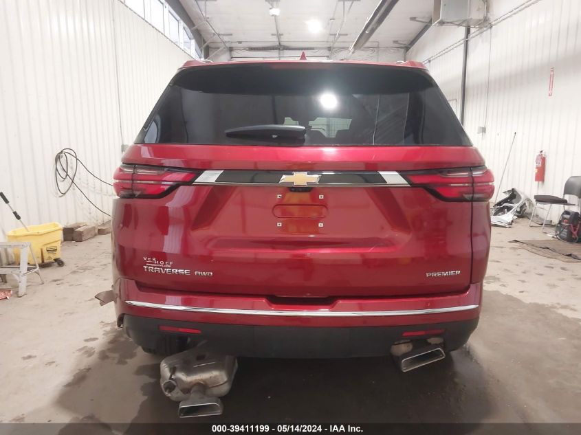 2022 Chevrolet Traverse Awd Premier VIN: 1GNEVKKW5NJ147671 Lot: 39411199