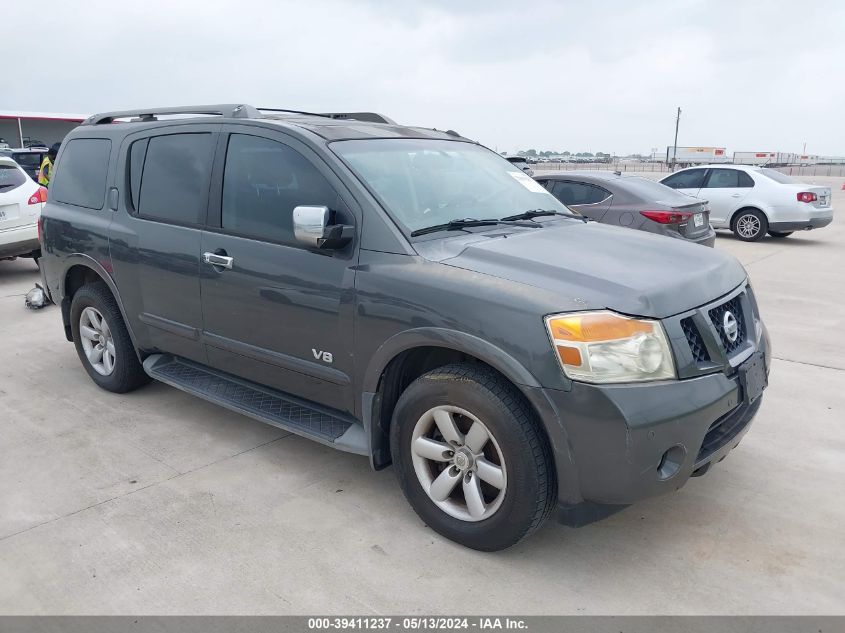 2008 Nissan Armada Se VIN: 5N1BA08D08N628812 Lot: 39411237