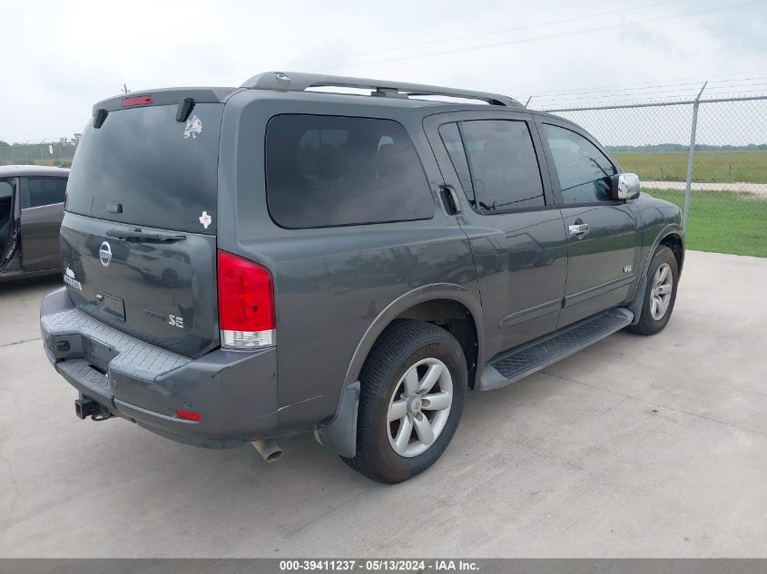 2008 Nissan Armada Se VIN: 5N1BA08D08N628812 Lot: 39411237