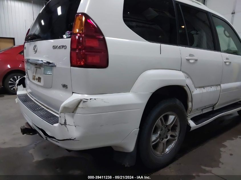 2005 Lexus Gx 470 VIN: JTJBT20X350078690 Lot: 39411238