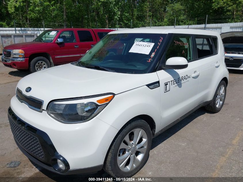 2016 Kia Soul + VIN: KNDJP3A59G7249300 Lot: 39411245