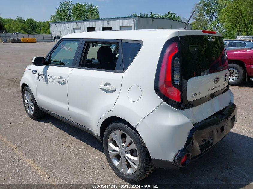 2016 Kia Soul + VIN: KNDJP3A59G7249300 Lot: 39411245