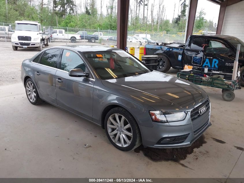 2013 Audi A4 2.0T Premium VIN: WAUFFAFL2DN038271 Lot: 39411248