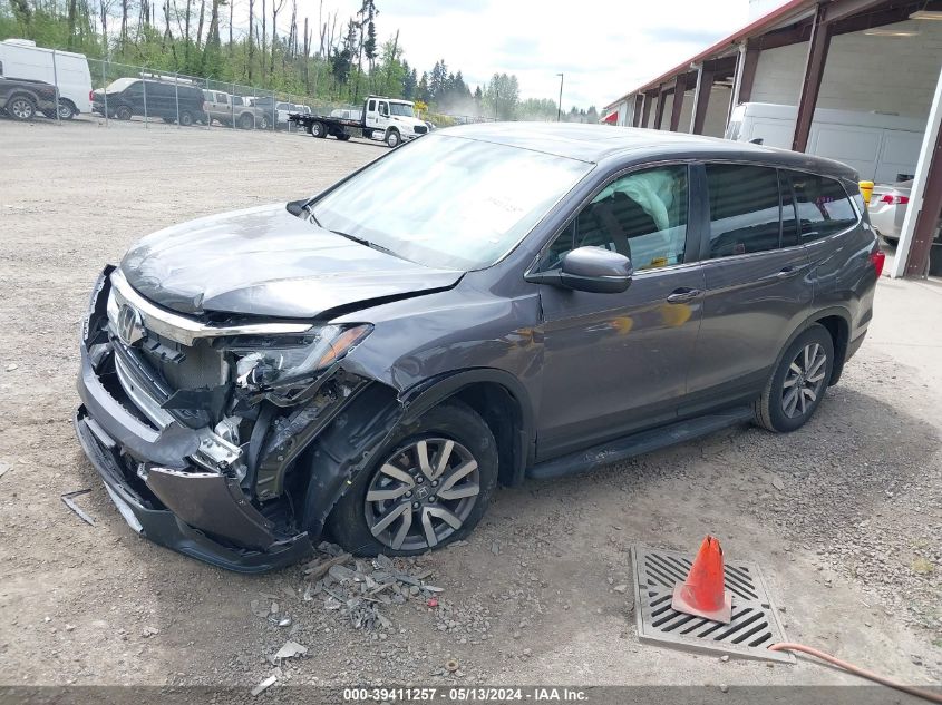 2019 Honda Pilot Ex-L VIN: 5FNYF6H49KB025401 Lot: 39411257