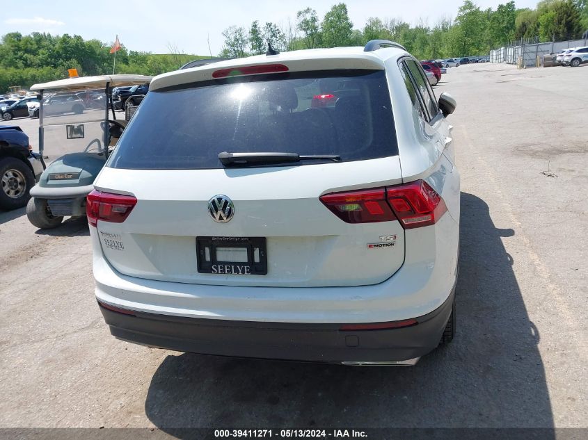 2018 Volkswagen Tiguan 2.0T S VIN: 3VV0B7AX7JM006957 Lot: 39411271