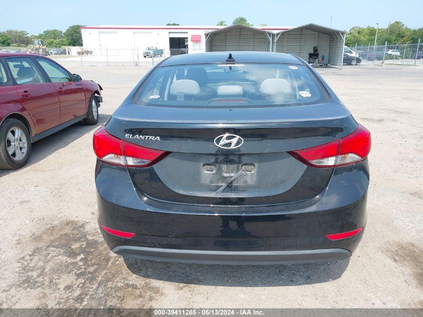 2016 Hyundai Elantra Se VIN: 5NPDH4AE2GH772671 Lot: 39411285