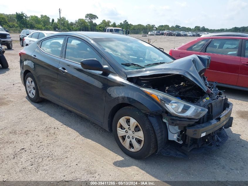 2016 HYUNDAI ELANTRA SE/SPORT/LIMITED - 5NPDH4AE2GH772671