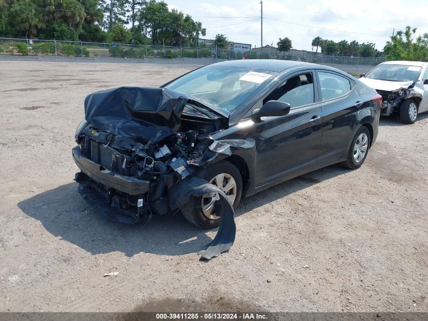 2016 Hyundai Elantra Se VIN: 5NPDH4AE2GH772671 Lot: 39411285