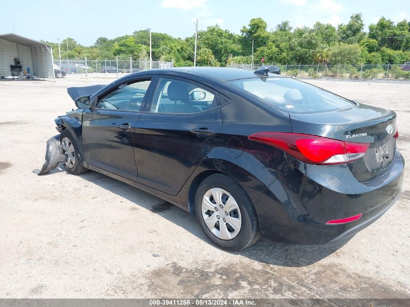 2016 Hyundai Elantra Se VIN: 5NPDH4AE2GH772671 Lot: 39411285