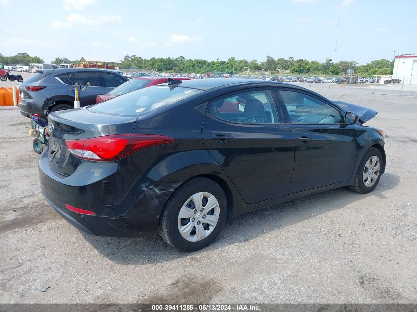 2016 Hyundai Elantra Se VIN: 5NPDH4AE2GH772671 Lot: 39411285