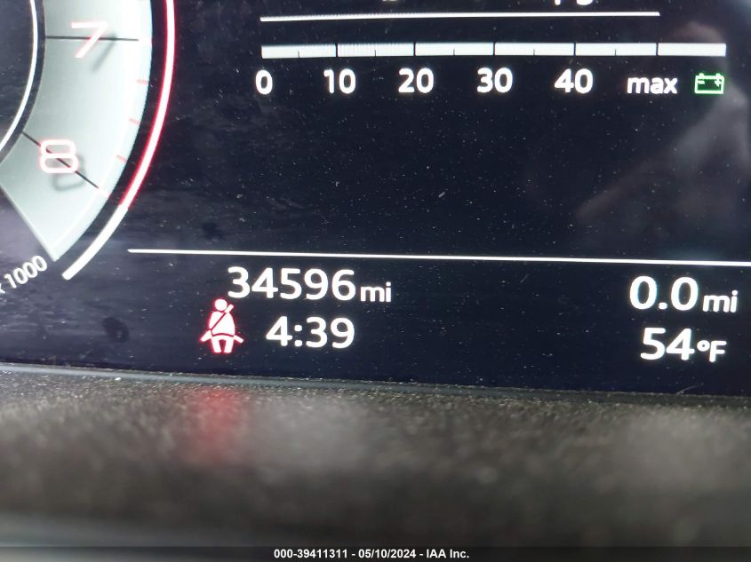 2022 Audi A4 Premium Plus 45 Tfsi S Line Quattro S Tronic VIN: WAUEAAF4XNN011274 Lot: 39411311