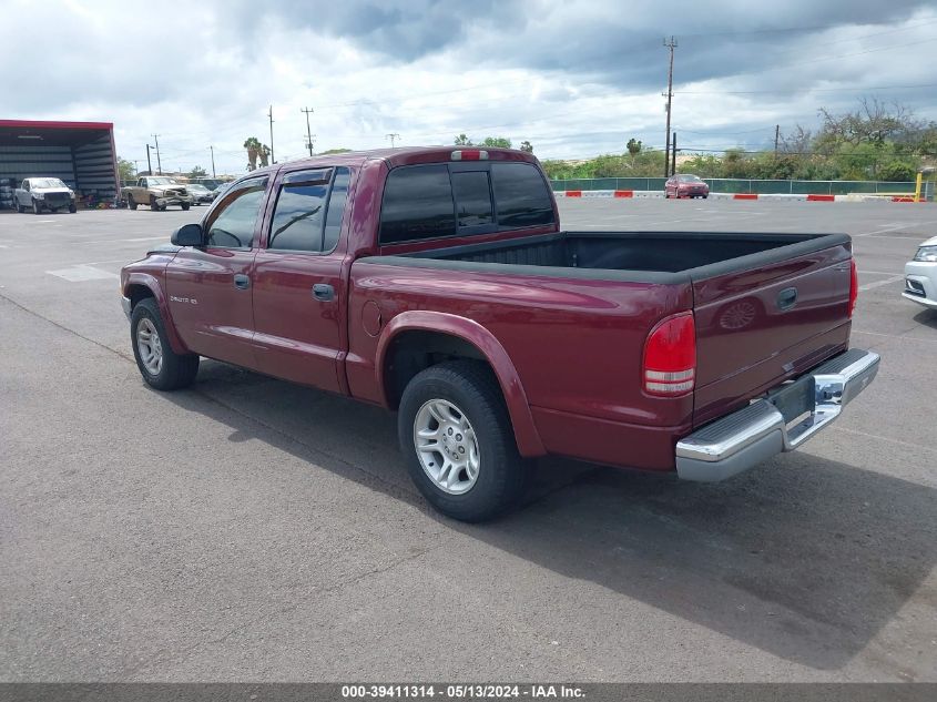 2002 Dodge Dakota Slt VIN: 1B7HL48X62S719733 Lot: 39411314