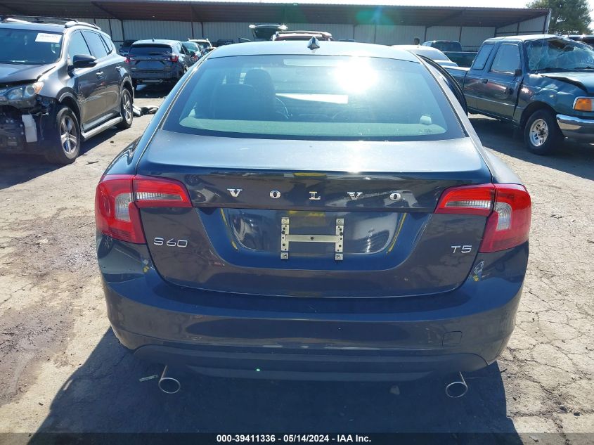 2013 Volvo S60 T5/T5 Platinum/T5 Premier/T5 Premier Plus VIN: YV1612FSXD2225901 Lot: 39411336