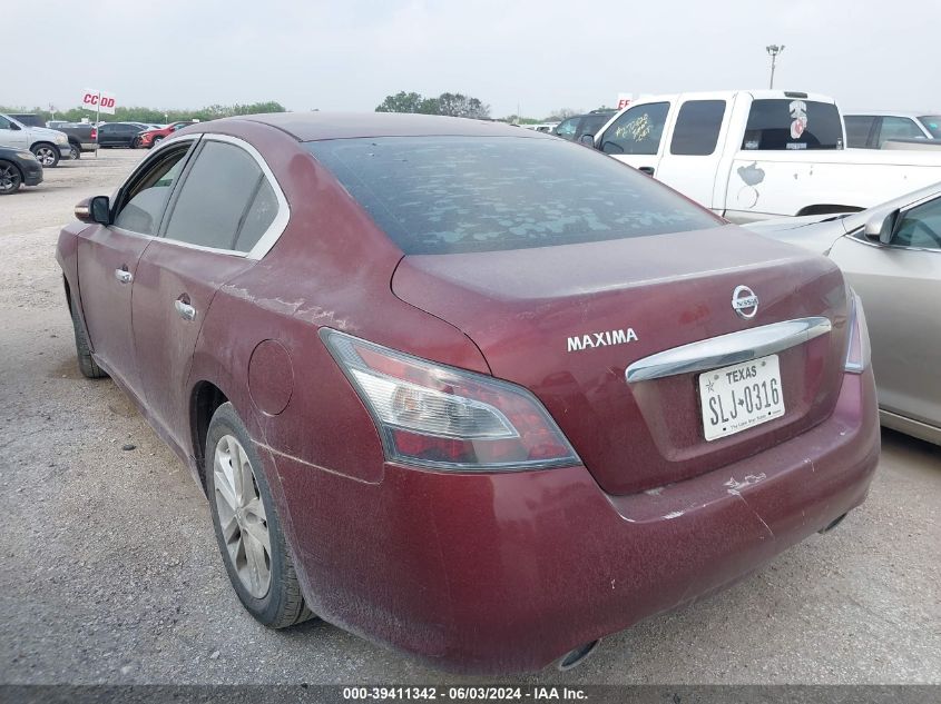 2013 Nissan Maxima 3.5 Sv VIN: 1N4AA5AP3DC831240 Lot: 39411342