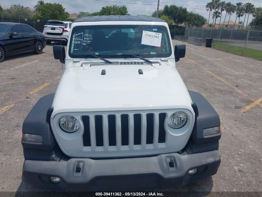 2018 Jeep Wrangler Unlimited Sport VIN: 1C4HJXDN2JW315458 Lot: 39411362