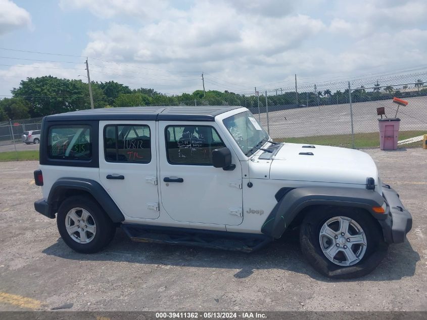 2018 Jeep Wrangler Unlimited Sport VIN: 1C4HJXDN2JW315458 Lot: 39411362