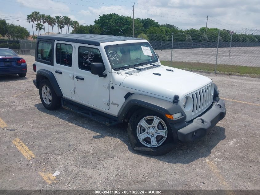 2018 Jeep Wrangler Unlimited Sport VIN: 1C4HJXDN2JW315458 Lot: 39411362