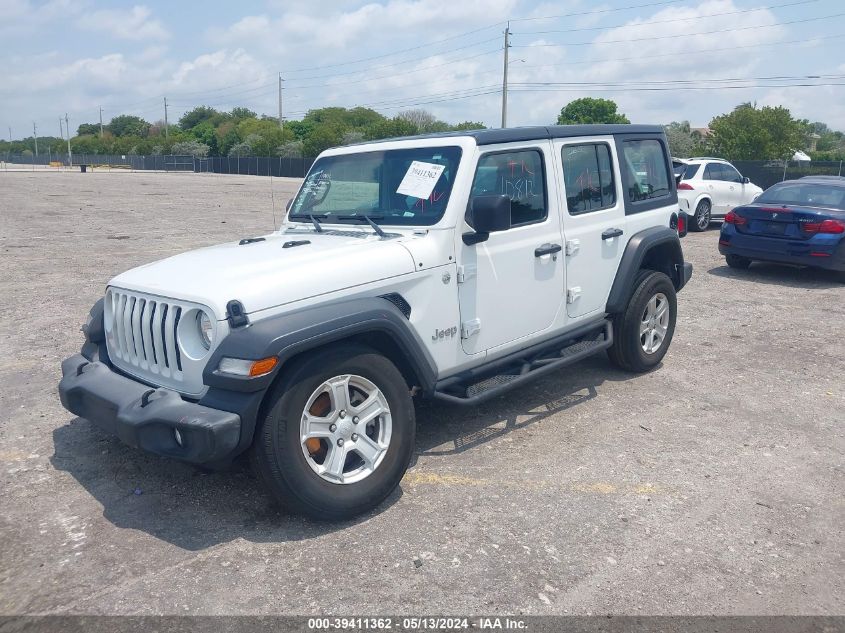 2018 Jeep Wrangler Unlimited Sport VIN: 1C4HJXDN2JW315458 Lot: 39411362