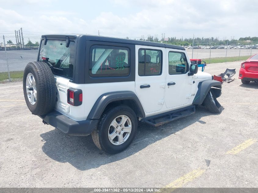 2018 Jeep Wrangler Unlimited Sport VIN: 1C4HJXDN2JW315458 Lot: 39411362