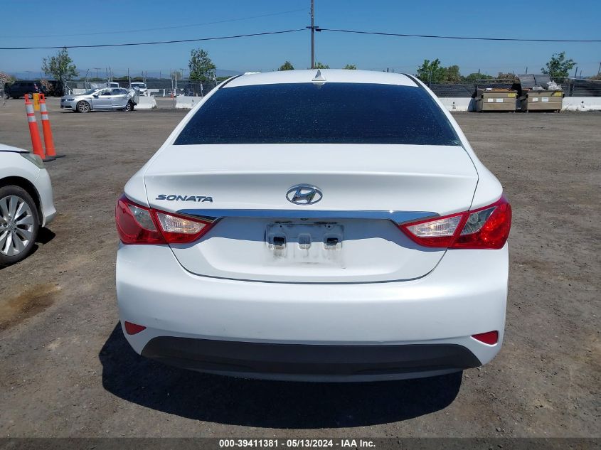 2014 Hyundai Sonata Gls VIN: 5NPEB4AC2EH820722 Lot: 39411381