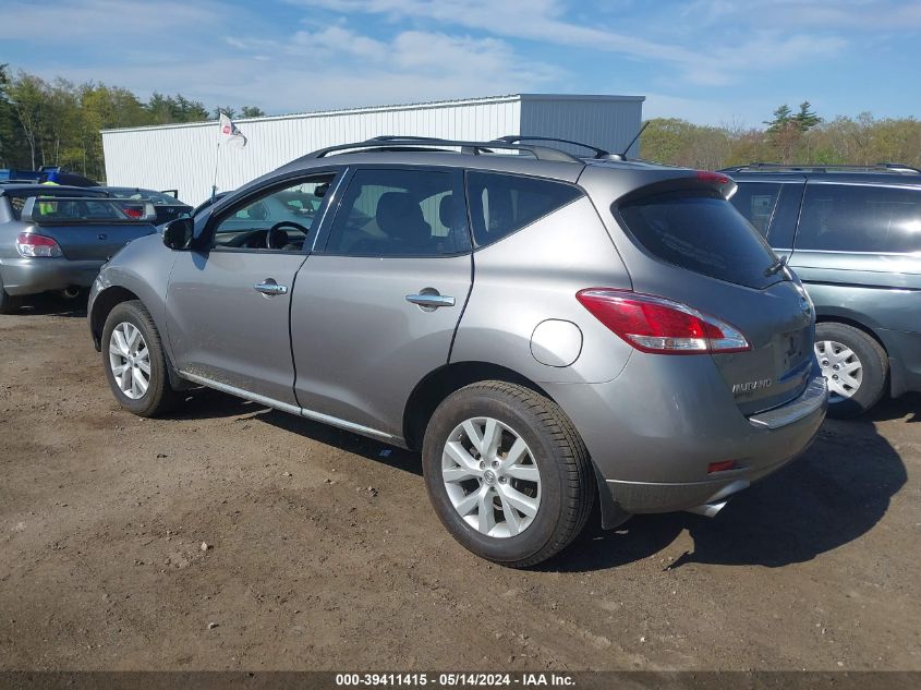 2011 Nissan Murano Sv VIN: JN8AZ1MW7BW170696 Lot: 39411415