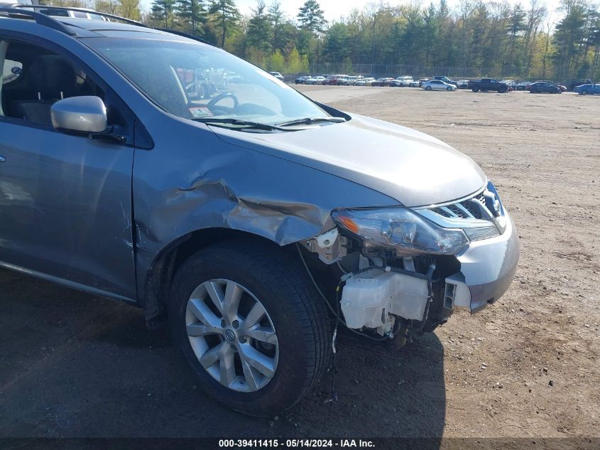 2011 Nissan Murano Sv VIN: JN8AZ1MW7BW170696 Lot: 39411415