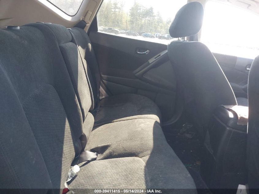 2011 Nissan Murano Sv VIN: JN8AZ1MW7BW170696 Lot: 39411415