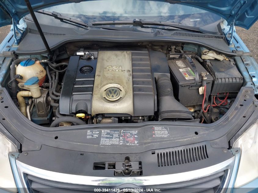 2007 Volkswagen Eos 2.0T VIN: WVWAA71F57V053156 Lot: 39411429