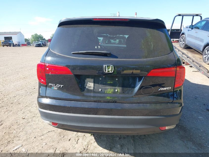 2018 Honda Pilot Lx VIN: 5FNYF6H17JB054206 Lot: 39411444