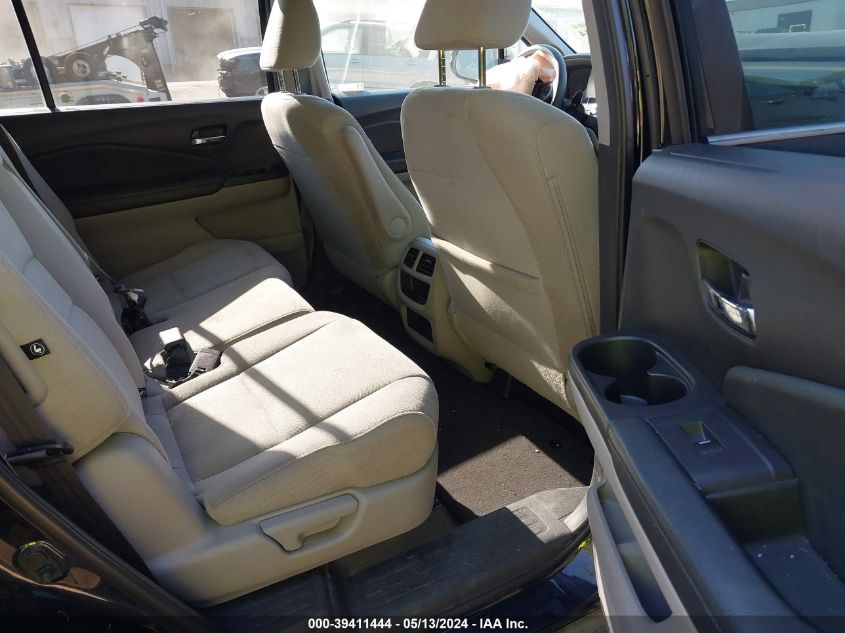 2018 Honda Pilot Lx VIN: 5FNYF6H17JB054206 Lot: 39411444