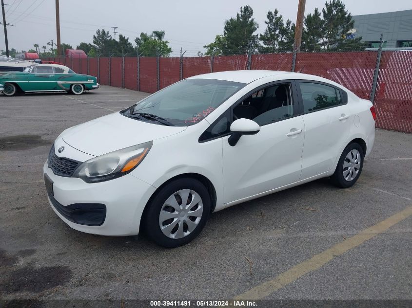 2014 Kia Rio Lx VIN: KNADM4A39E6331375 Lot: 39411491