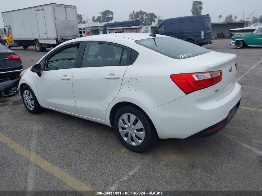 2014 Kia Rio Lx VIN: KNADM4A39E6331375 Lot: 39411491