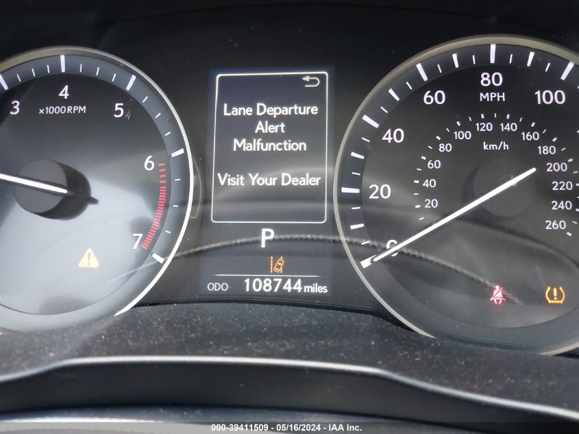 2016 Lexus Es 350 VIN: 58ABK1GG2GU013836 Lot: 39411509