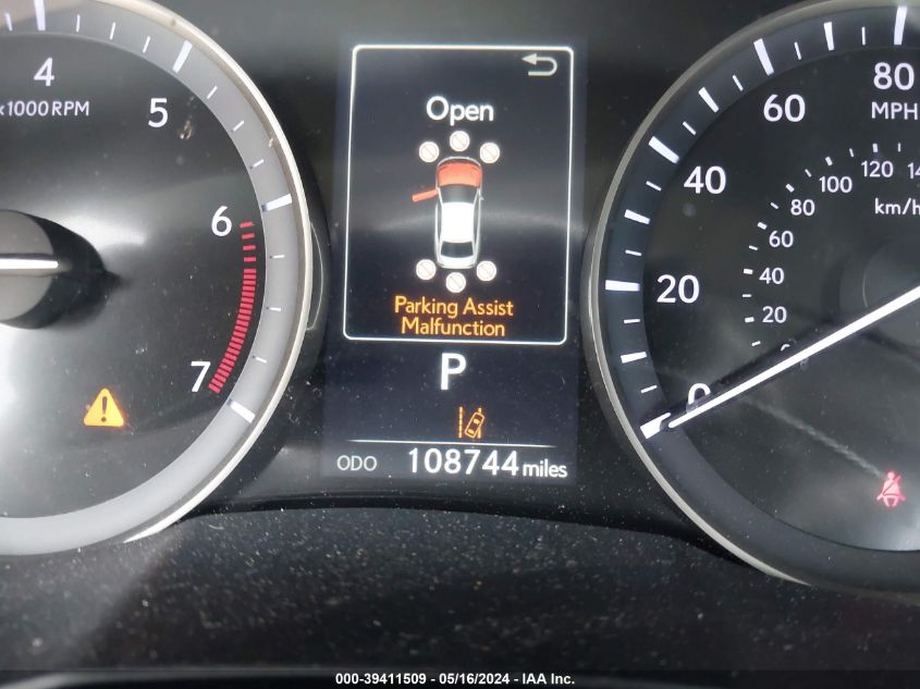 2016 Lexus Es 350 VIN: 58ABK1GG2GU013836 Lot: 39411509