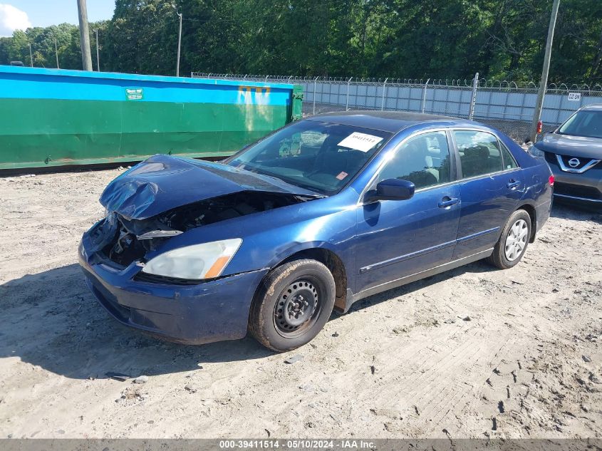 2004 Honda Accord 2.4 Lx VIN: 3HGCM56344G702812 Lot: 39411514