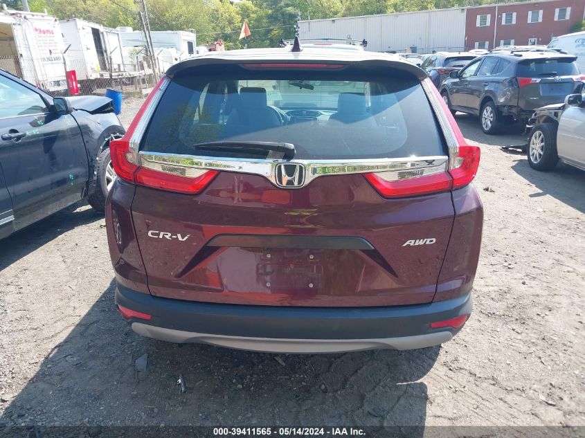 2019 Honda Cr-V Lx VIN: 2HKRW6H32KH211150 Lot: 39411565