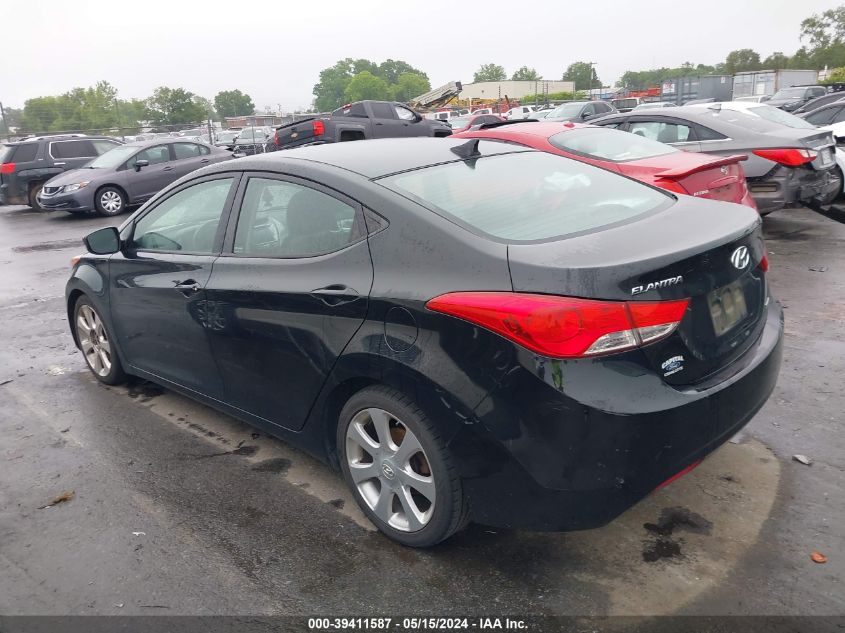 2013 Hyundai Elantra Limited VIN: 5NPDH4AE4DH305697 Lot: 39411587